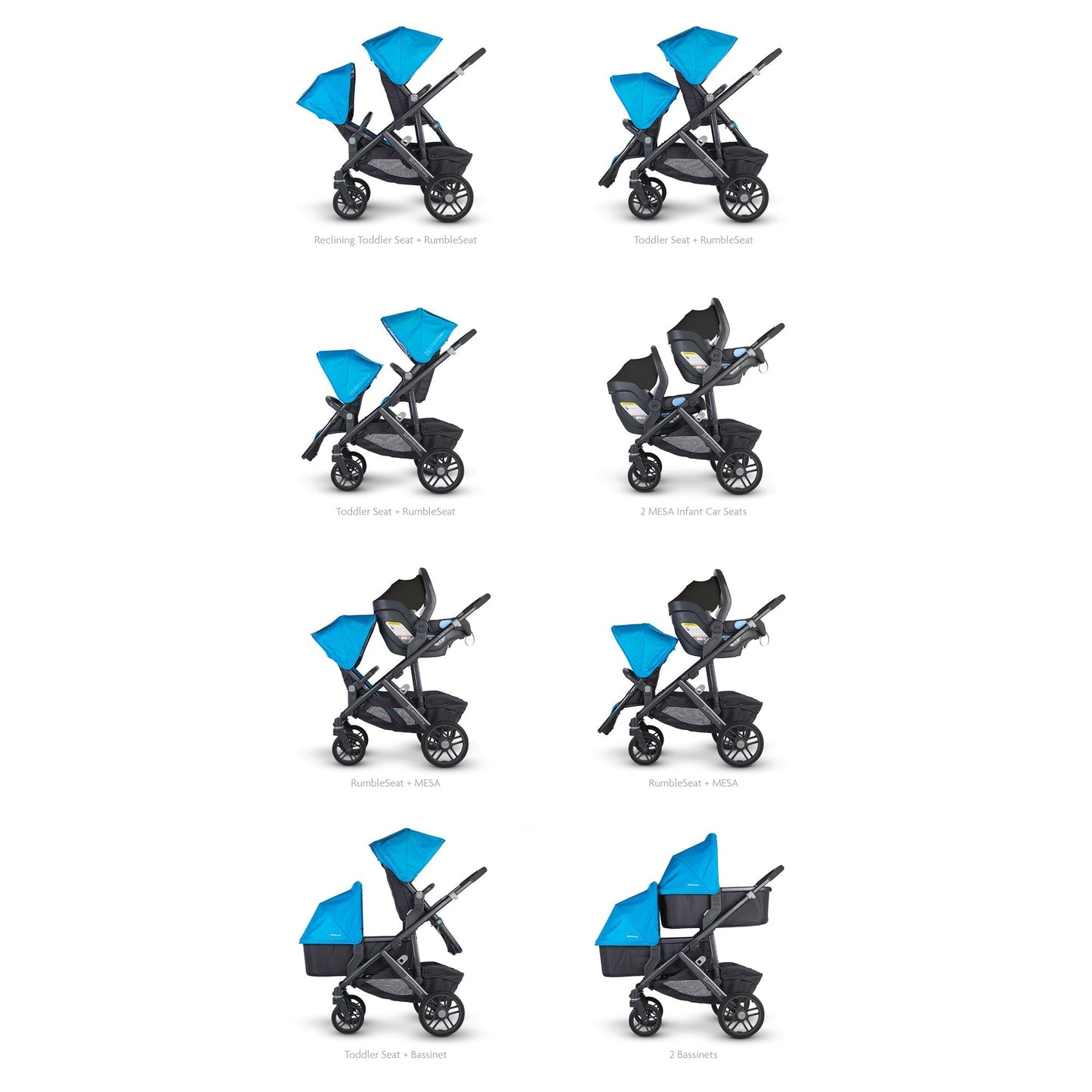 UPPABABY VISTA/V2 UPPER SEAT ADAPTERS