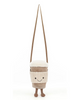 JELLYCAT AMUSEABLES PERKIE COFFEE SHOULDER BAG