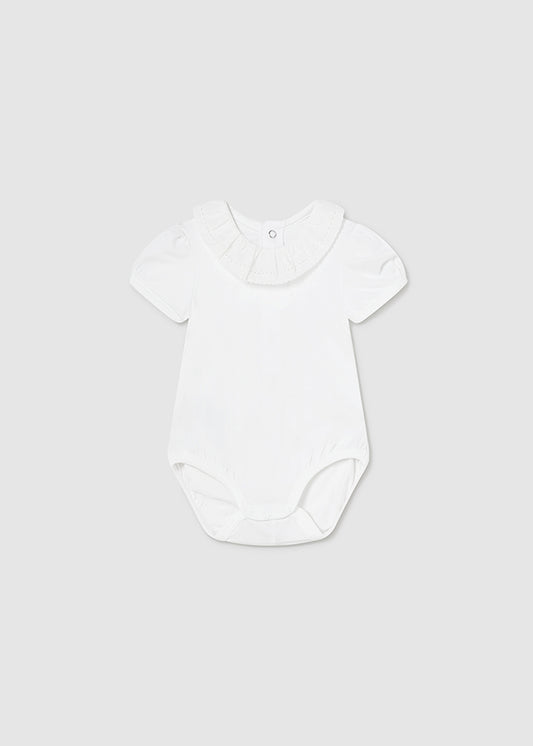 MAYORAL RUFFLED BODYSUIT - WHITE