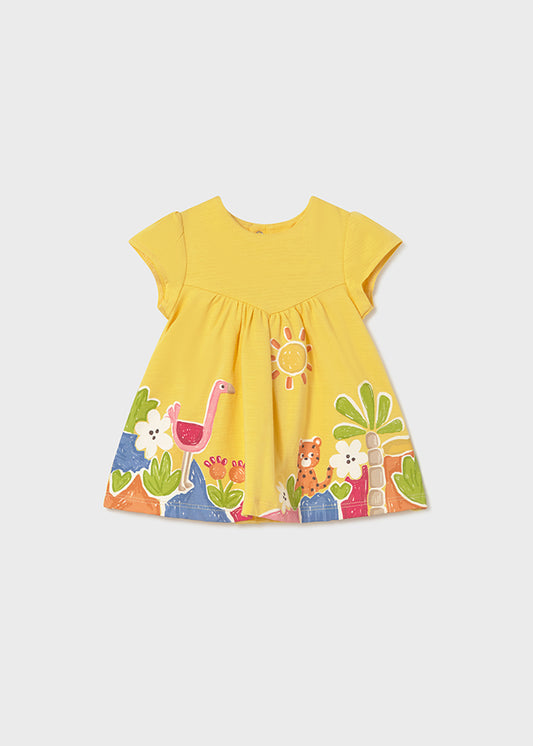 MAYORAL KNIT DRESS MUSTARD
