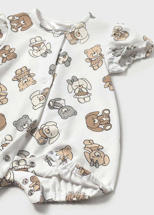 MAYORAL COOKIE TEDDY BEAR ROMPER