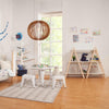 Dottie Bookcase In White and Washed Natural Finish
