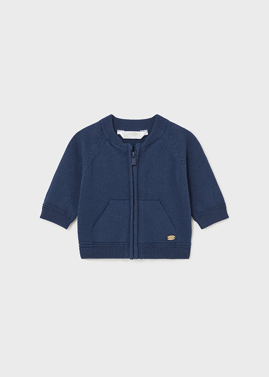 MAYORAL ZIP - UP CARDIGAN - NAVY