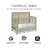 Eloise 4-in-1 Convertible Crib in Honey & Performance Sand Eco-Weave