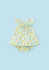 MAYORAL PRINTED DRESS WITH BLOOMER SET