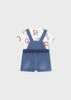 MAYORAL 2 PIECE DENIM DUNGAREE SET