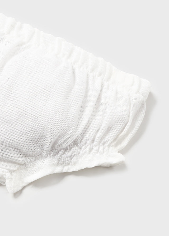 MAYORAL SMOCKED DRESS WITH BLOOMER SET