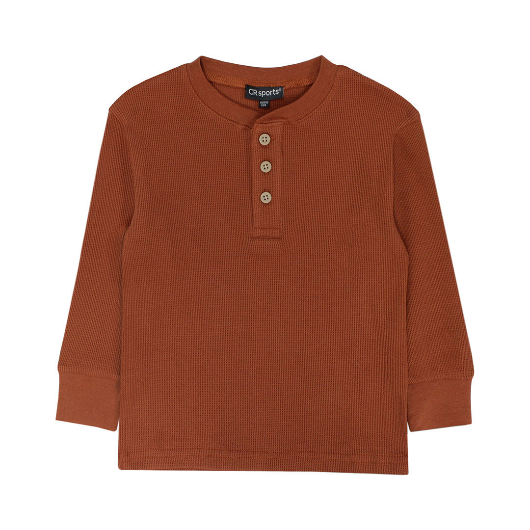 ORANGE BOYS BASIC THERMAL HENLEY