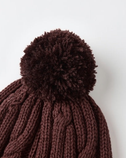 RYLEE + CRU BEANIE -BURGUNDY