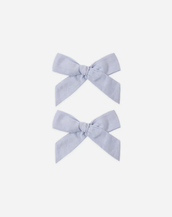 RYLEE + CRU BOWS SET OF 2 - PERIWINKLE