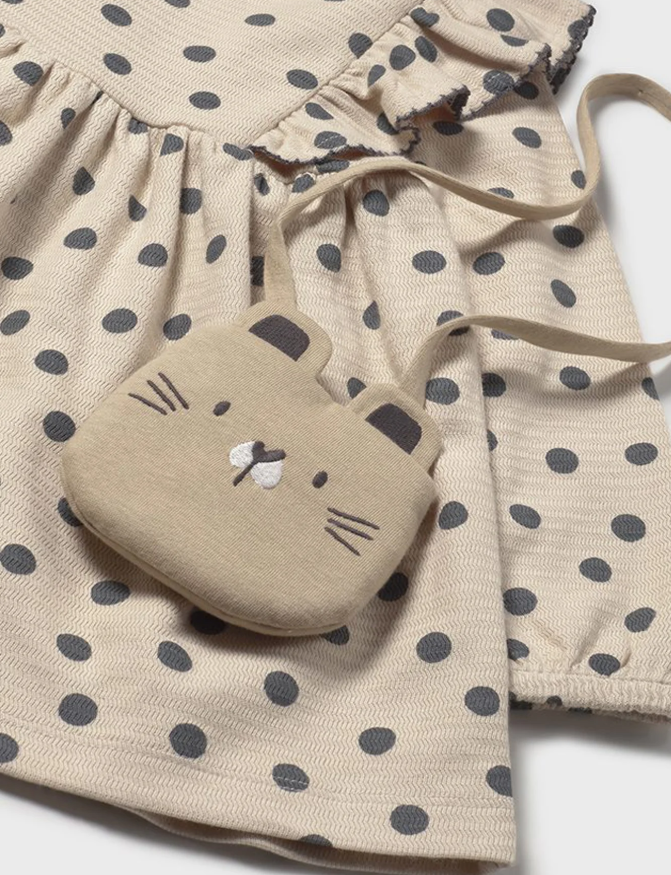 MAYORAL BABY PRINTED DRESS WITH PURSE