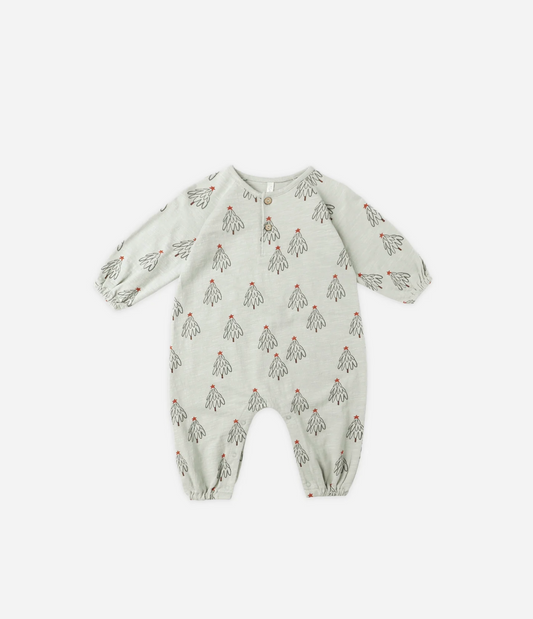 RYLEE + CRU HENLEY JUMPSUIT TREES