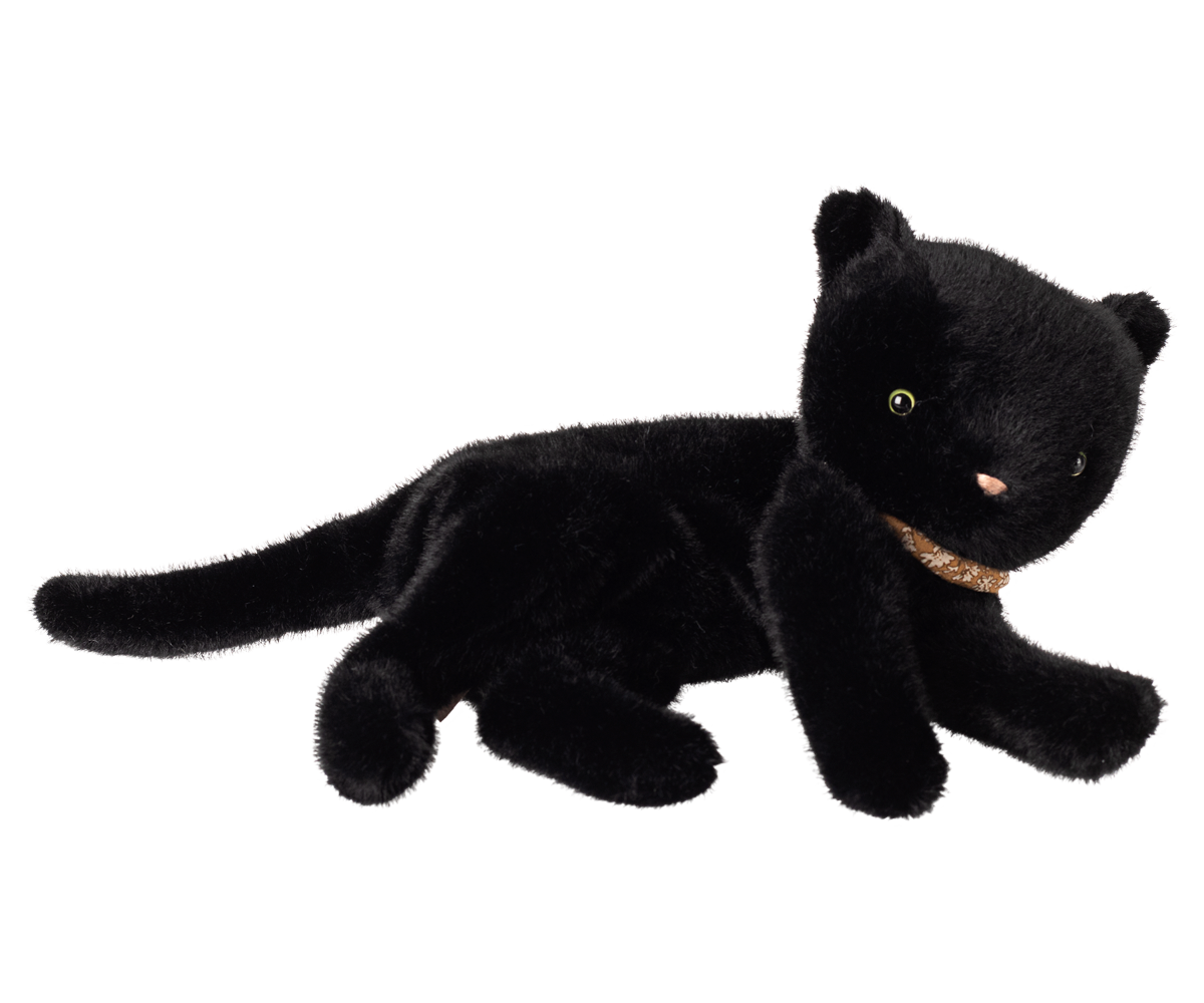 MAILEG SLEEPING KITTEN PLUSH, MEDIUM - BLACK