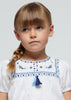 MAYORAL GIRLS EMBROIDERED TOP