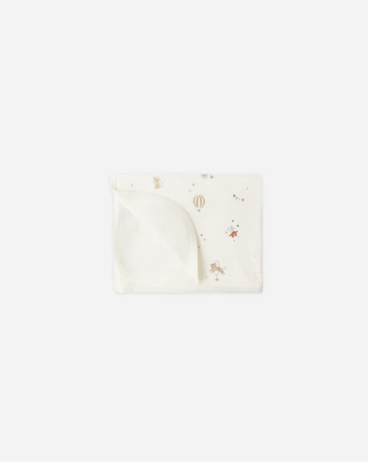 QUINCY MAE ORGANIC BABY SWADDLE CARNIVAL