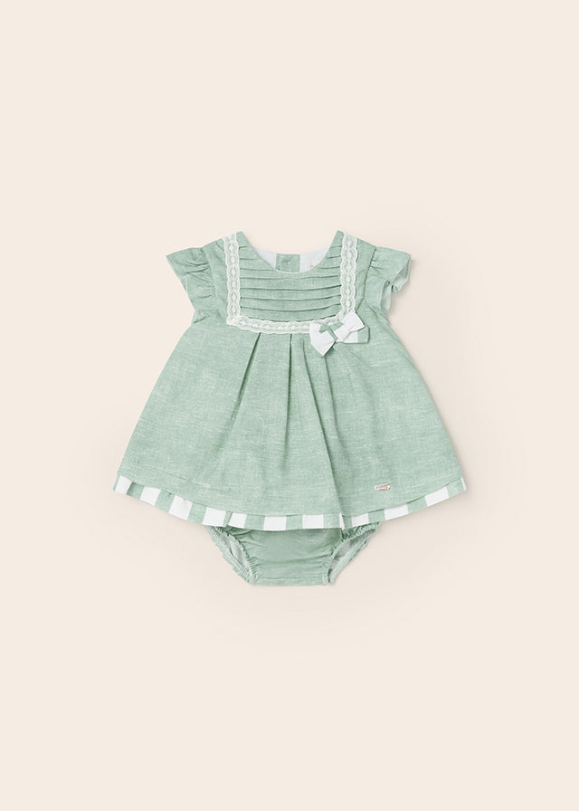 Mayoral Linen DRESS- MINT 18M (18-24 MONTHS) Mayoral Linen DRESS- MINT 18M (18-24 MONTHS)
