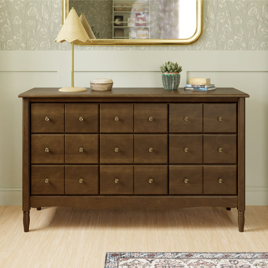 Liberty 9-Drawer Assembled Dresser in Natural Walnut