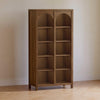Eloise Bookcase, Assembled in White Driftwood