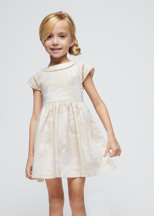 MAYORAL GIRLS DRESS PALM PRINT