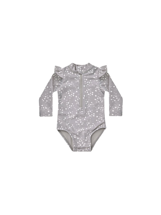 QUINCY MAE BYRON RASHGUARD ONE-PIECE - FLEUR