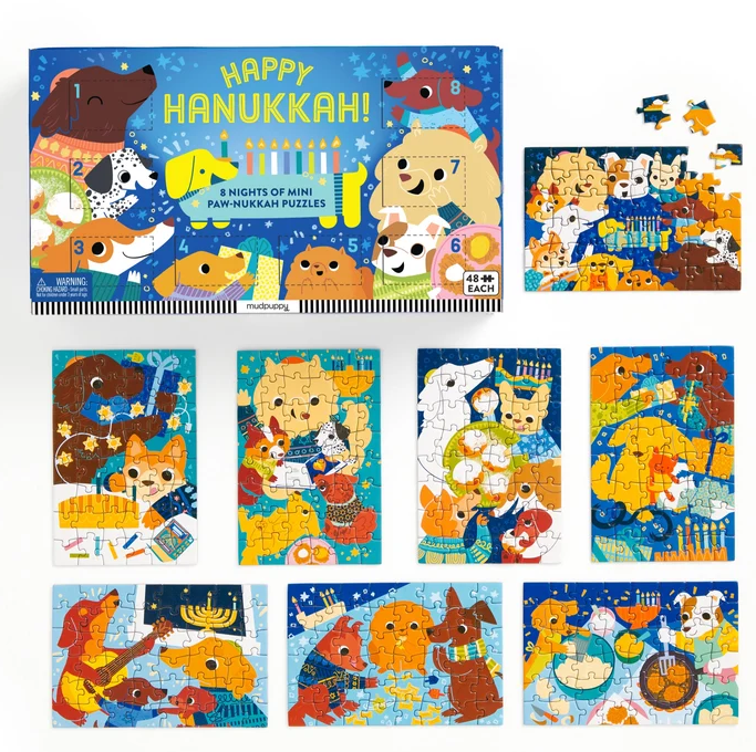 HAPPY HANUKKAH! 8 NIGHTS OF MINI PAW-NUKKAH PUZZLES
