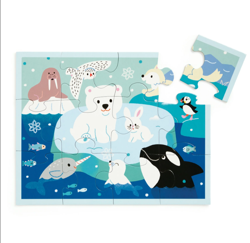 ARTIC FRIENDS 12 PIECE PUZZLE POUCH