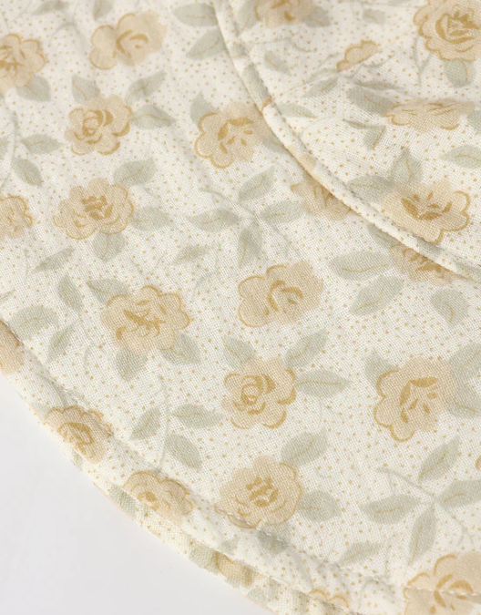 RYLEE + CRU FLOPPY SUN HAT - YELLOW FLORAL