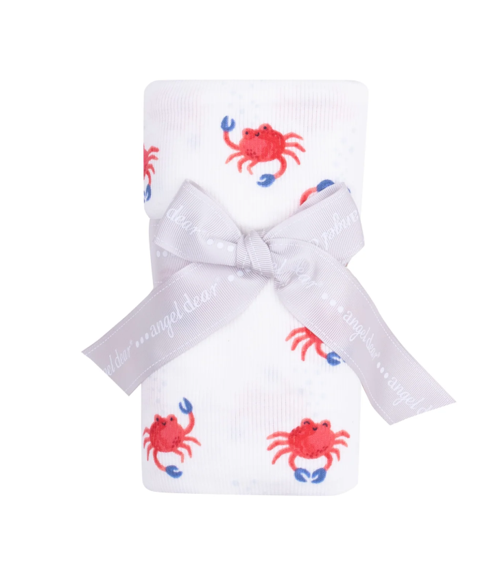 ANGEL DEAR CRABBY CUTIES SWADDLE BLANKET