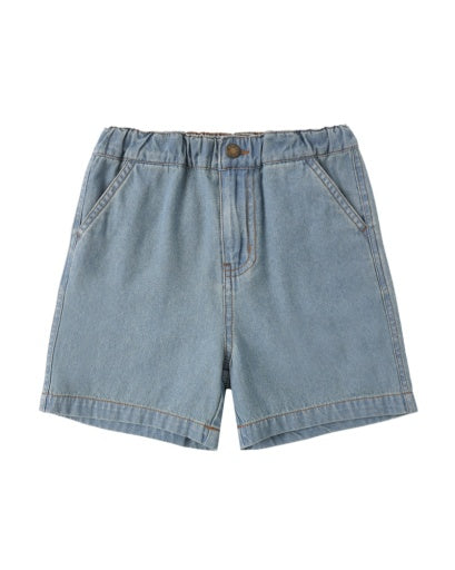 RYLEE + CRU DAWSON SHORT WASHED BLUE
