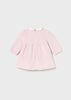 MAYORAL VELOUR DRESS BABY PINK
