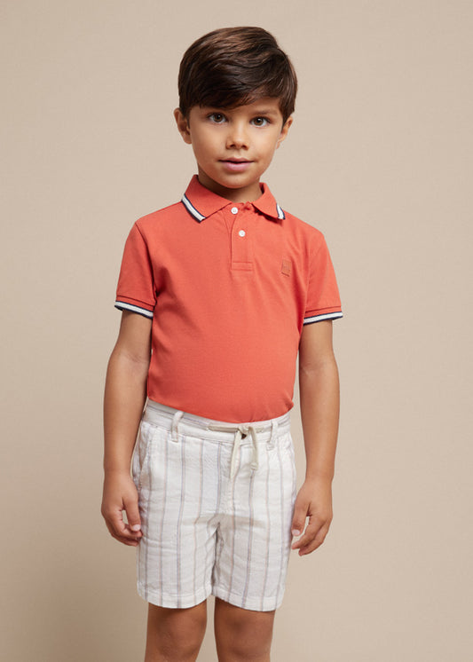 MAYORAL BOYS STRIPED LINEN SHORTS