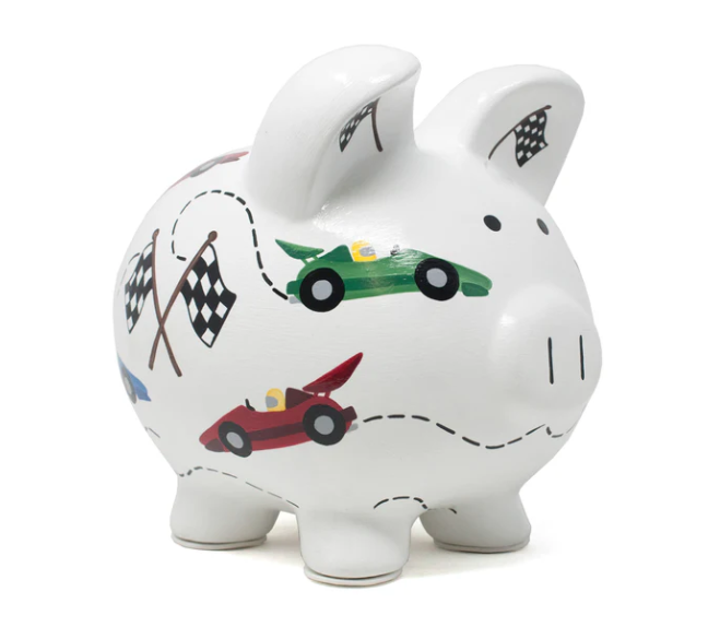 VROOM RACE CAR BANK
