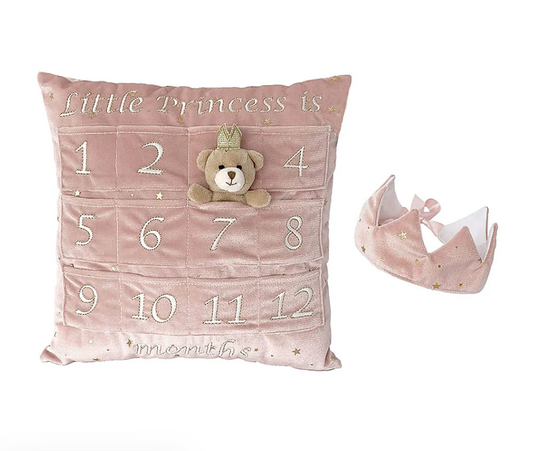 PRINCESS FIRST YEAR PILLOW & CROWN GIFT SET