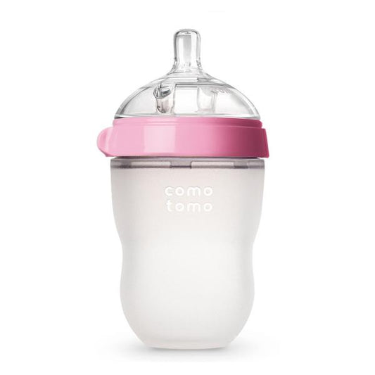 COMOTOMO BABY BOTTLE 8OZ PINK SINGLE