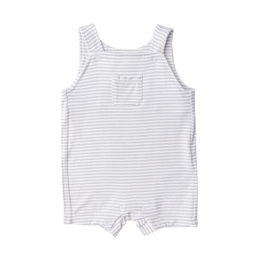 LOVE EWE SHEEP STRIPE / GREY OVERALL SHORTIE