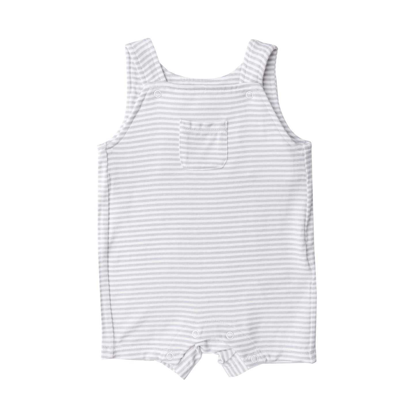 LOVE EWE SHEEP STRIPE / GREY OVERALL SHORTIE