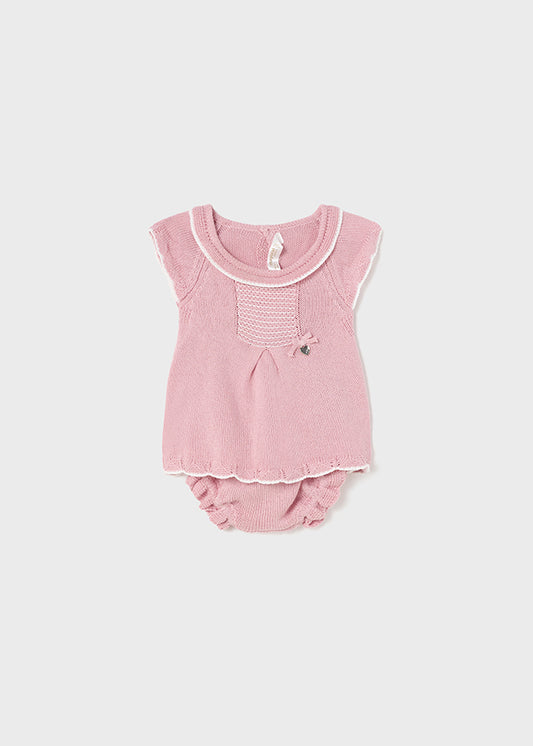 MAYORAL KNIT BLOOMER SET - ROSETTE