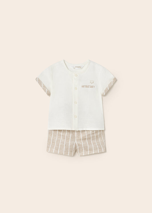 MAYORAL LINEN SHORT SET