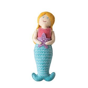 WOOL MERMAID TOOTH FAIRY PILLOW