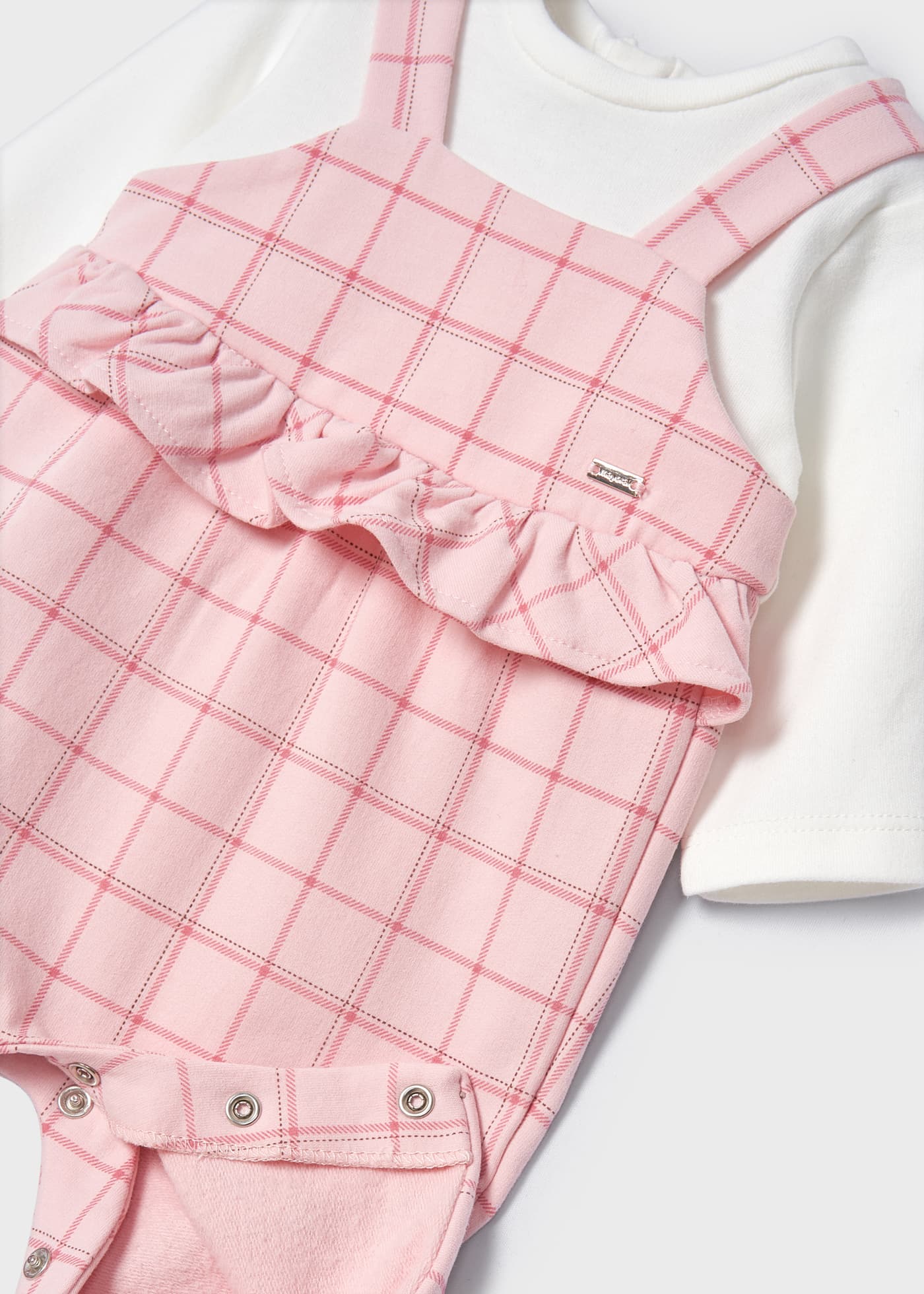 MAYORAL PLUSH JUMPSUIT - BABY PINK