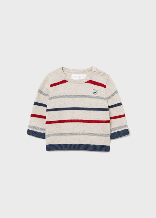 MAYORAL STRIPED CREWNECK SWEATER