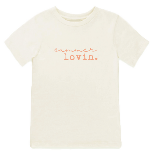 SUMMER LOVIN' - SHORT SLEEVE TEE - CORAL