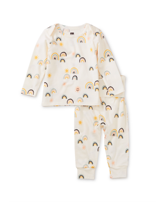 TEA COLLECTION BABY LAP SHOULDER TOP SET