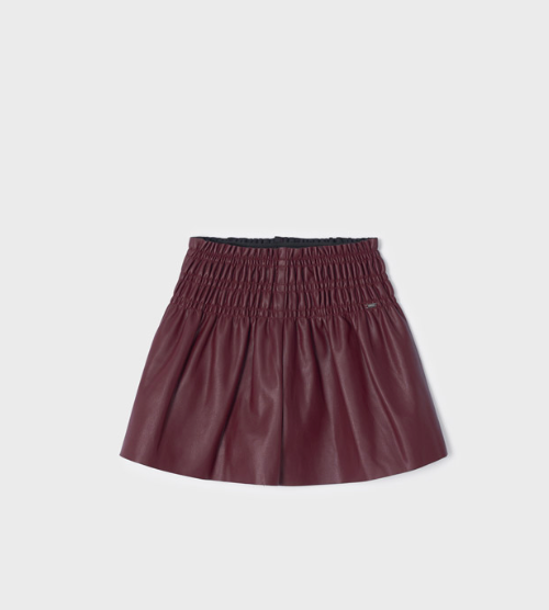 MAYORAL FAUX LEATHERED SKORT