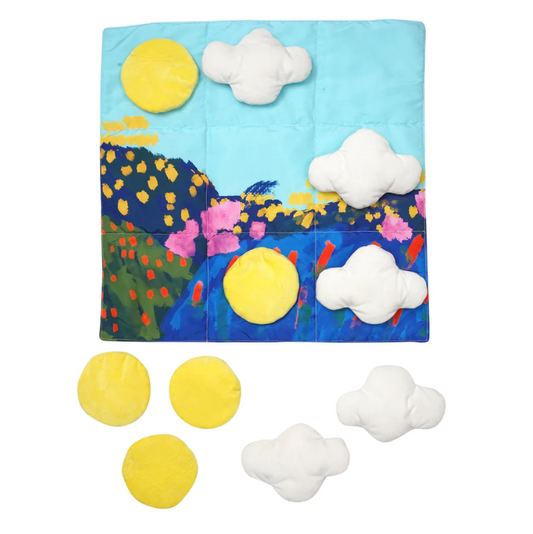 SUNNY DAY FLOOR MAT TIC TAC TOE