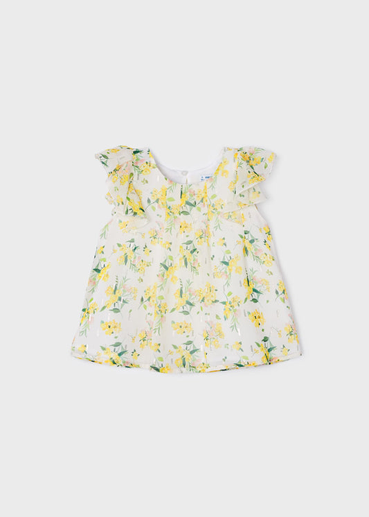 MAYORAL PRINTED CHIFFON SLEEVELESS SHIRT