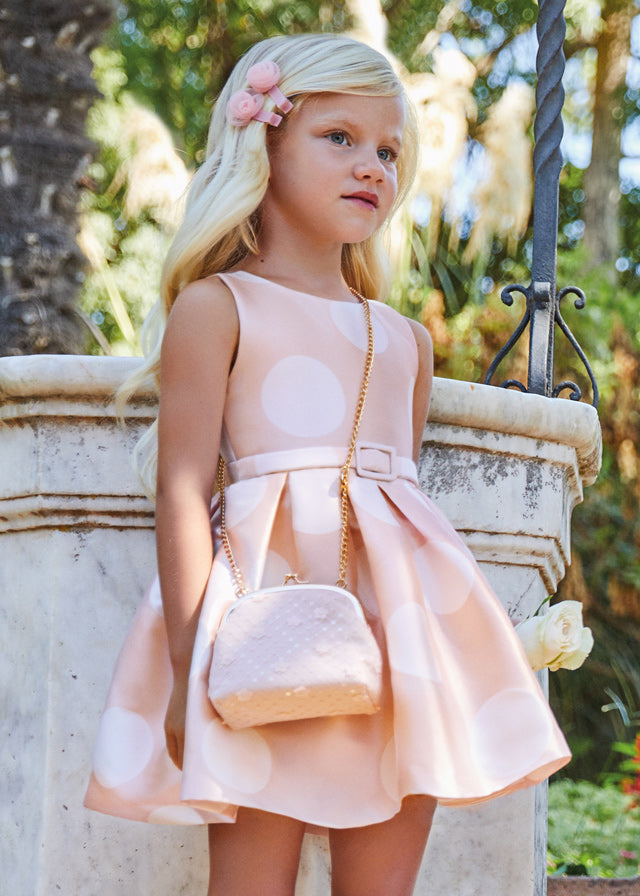 ABEL & LULA POLKA DOT MIKADO DRESS