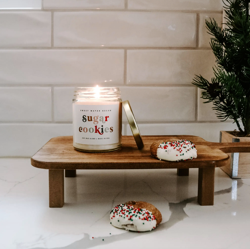 SUGAR COOKIE SOY CANDLE CLEAR JAR - 9OZ