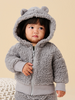 TEA BEAR EARS SHERPA BABY HOODIE