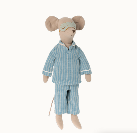 MAILEG MEDIUM MOUSE, PYJAMAS